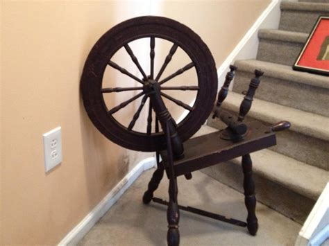 Antique 18th Century Daniel Shelly Spinning Wheel