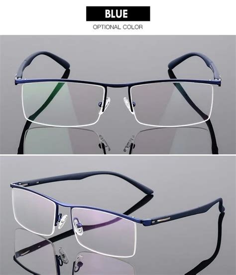 Bclear Mens Semi Rim Square Tr 90 Alloy Eyeglasses P8831 Eyeglass Frames For Men Eyeglasses