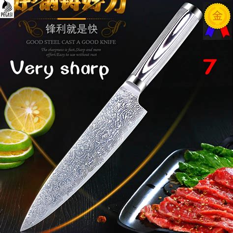 sharp kitchen knife 8 inch professional chef knives japanese 7cr17 440c high carbon stainless