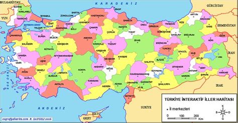 Türkiye İnteraktif Haritaları Harita Şehir haritası Haritalar