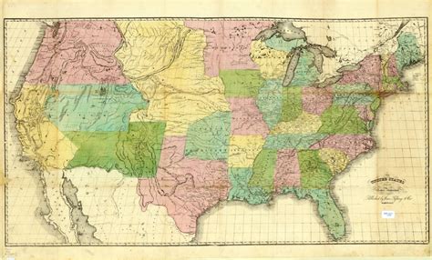 1850 America Map With Cities Map