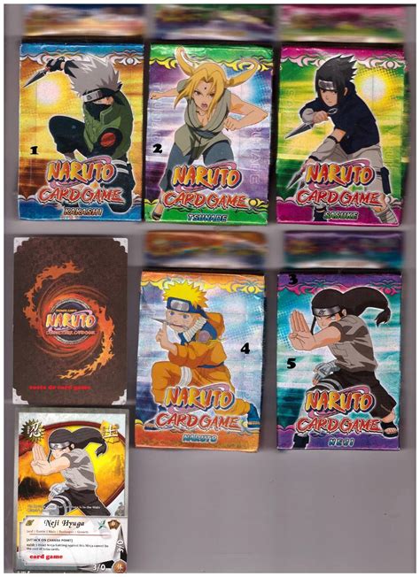 Cards Cartas Naruto Card Game 30 Cards Mercado Livre