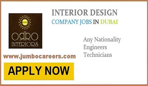 Interior Design Company Jobs And Careers In Dubai