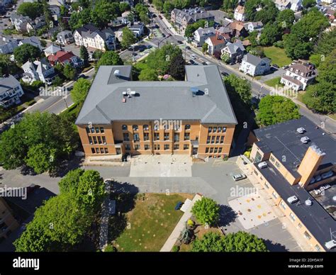 Aerial View Of Salem State University Campus And Edward Sullivan