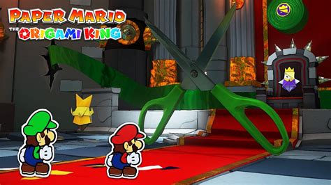 Paper Mario The Origami King Duelist Scissors Boss Battle Fourteenth