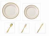 Photos of Ivory Plates With Gold Trim