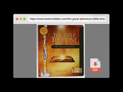 Book The Great Adventure Bible Timeline Study Kit Study Materials →