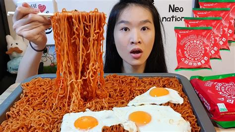 New Sriracha Fire Noodle 먹방 Mukbang 신메뉴 Eating Show In Noodles Hot