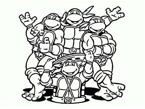 Teenage Mutant Ninja Turtles Printable Page For Kids Coloring Home