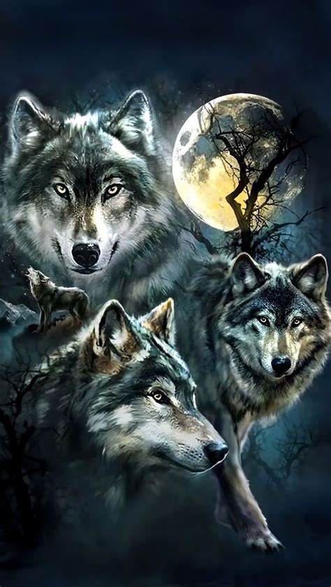 Wolf Wallpaper For Iphone Wolf Painting Wolf Wallpaper Fantasy Wolf