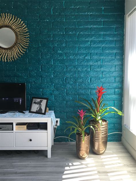 Im Gonna Miss This Teal Wall When I Move Tahitian Treat Painted