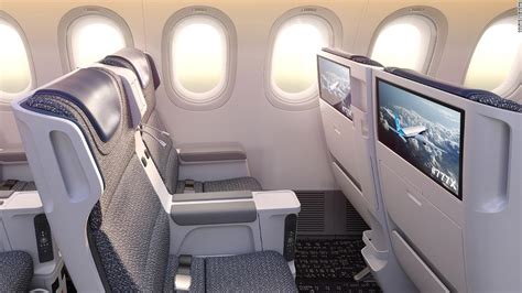 Advanced led lighting throughout cabin. Cabin mock-up offers first look inside the new Boeing 777X ...