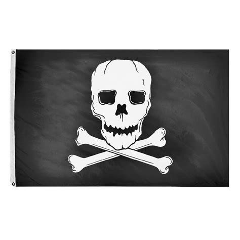 2x3ft Jolly Roger Flag Skull And Crossbones Flag