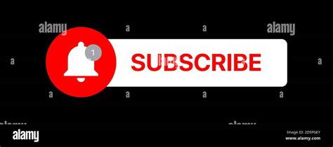 Youtube Subscribe Button Lower Third Social Media Vector Element On