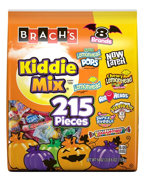 Brachs Halloween Kiddie Mix Assorted Candy 54 Oz 215 Count