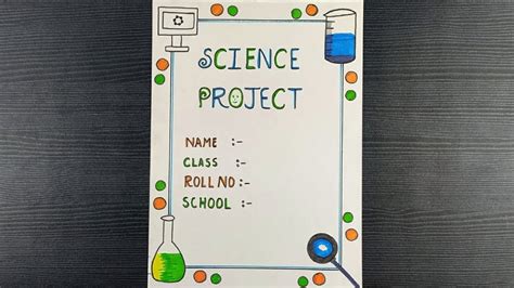 Science Project Front Page Design Easy How To Make Front Page Of