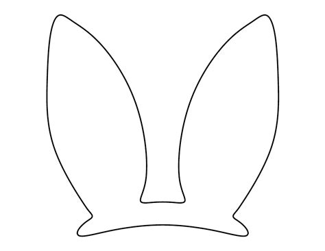 Bunny Ears Printable Template