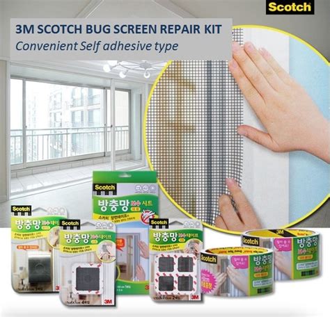 Our screen materials are strong and durable. 3M SCOTCH Window Bug Screen Repair kit Large Mosquito Net ...