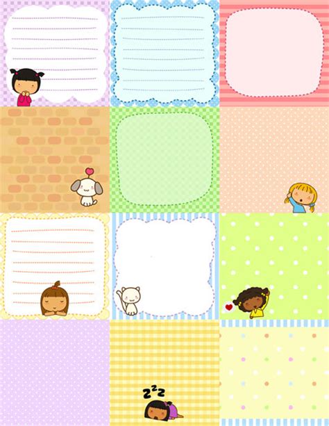 Free Printablecute Pigtails Notes Free Download Cute Printables Template