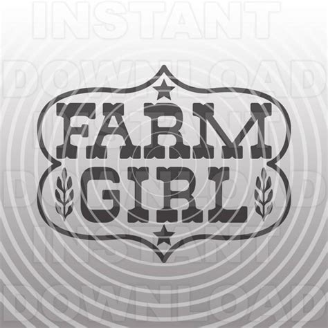Farm Girl SVG File H SvgStock Show SVGWestern Svg Vector Etsy