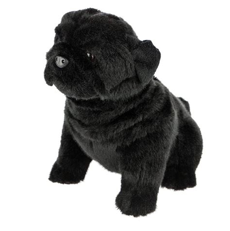 Black Pug Dog Soft Plush Toy Stuffed Animal Oreo By Bocchetta 1230cm New