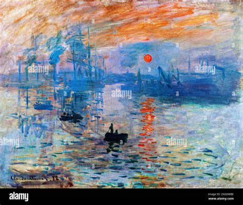Claude Monets Impression Sunrise 1872 Famous Painting Original