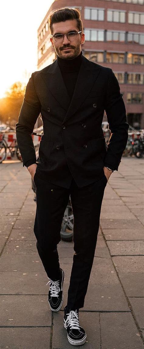 13 Ways For Men To Style Black Suits Correctly In 2019 Full Black