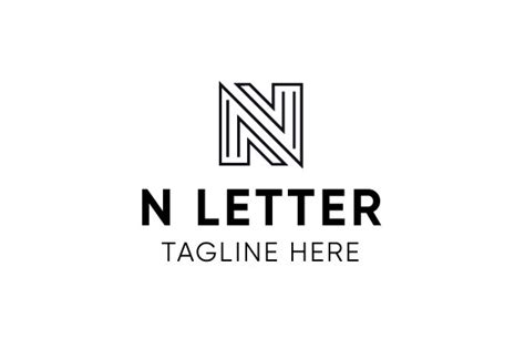 Minimal N Letter Logo Design Template Gráfico Por Omarsunny25