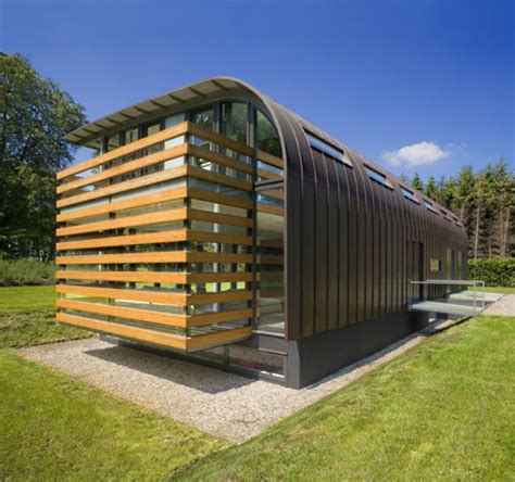 Metal Roof Houses Curved Steel Roof Home By Dutch Architects