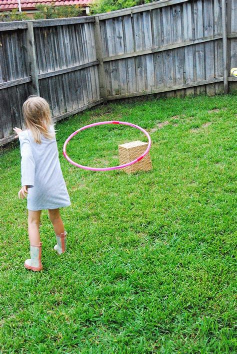Hula Hoop Ring Toss With Images Occupational Therapy Kids Lawn