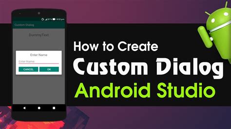 Android Studio Tutorial How To Create Custom Dialog Box Youtube