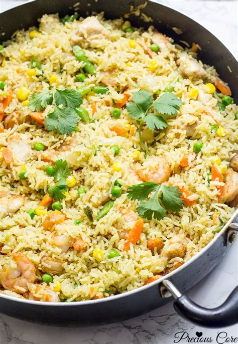 Chicken And Shrimp Fried Rice African Style Precious Core