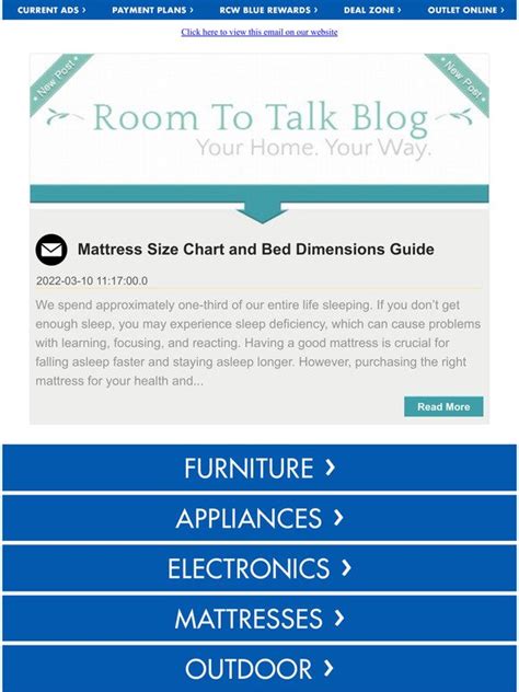 R C Willey RC Willey Blog Mattress Size Chart And Bed Dimensions
