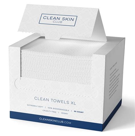 Buy Clean Towels Xl Organic Disposable Face Cleansing Washcloth Makeup