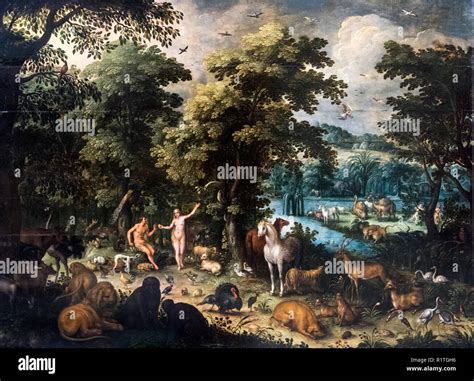 Paraíso Terrenal Por Jan Brueghel El Joven 1601 1678 C1620