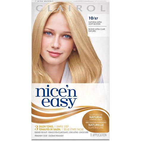 But this kit makes it much more doable to do on your own by breaking the process down into two steps. Clairol Clairol Nice 'N Easy Permanent Hair Color 10 ...