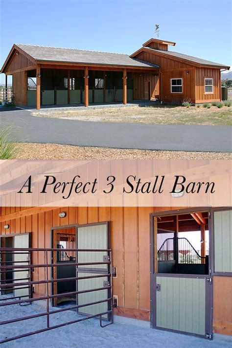 4 Stall Horse Pole Barn Plans