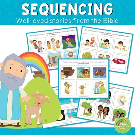 Bible Stories Sequencing Activity Cards In 2020 Preschool Activities
