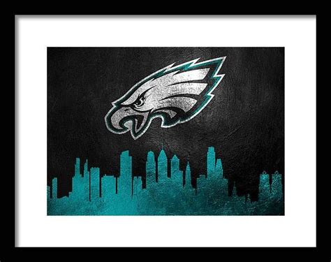 Philadelphia Eagles Skyline Framed Print By Ab Concepts In 2021