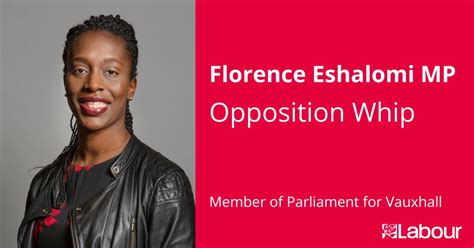 Appointed As A Shadow Whip Florence Eshalomi Mp