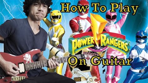 Power Rangers Theme Song Guitar Tutorial YouTube