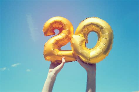 If you have trouble positioning your. Gold Number 20 Balloon Stock Photo - Download Image Now ...