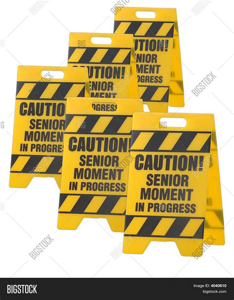 Caution Senior Moment Image And Photo Free Trial Bigstock