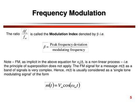 Ppt Angle Modulation Frequency Modulation Powerpoint Presentation