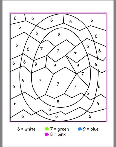 Easter Color By Numbers Best Coloring Pages For Kids Easter