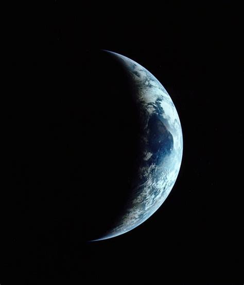 Apollo 11 View Of A Crescent Earth The Planetary Society