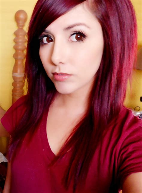 Long Dark Red Hair Color Style Health And Beauty