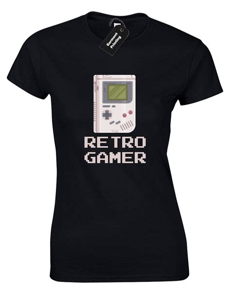 Retro Gamer Col Ladies T Shirt Womens Funny Gaming Nintendo Etsy