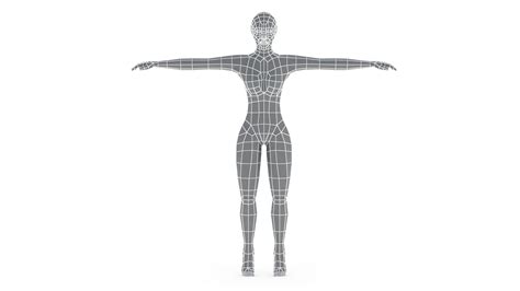 Low Poly Base Mesh Female D Model Cgtrader
