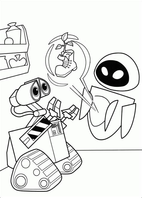 He is able to do his job thanks to solar energy. Wall e Coloring Pages - Coloringpages1001.com